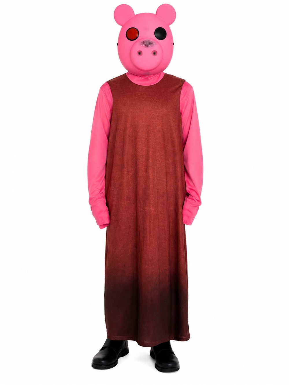 PIGGY Roblox Halloween Costume 2 Pc Set Boys Medium Pink Mask